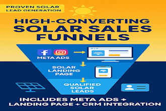 build a solar sales funnel and run meta ads to capture quality solar leads