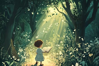 design children storybook illustration, children story book