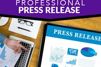 do press release writing and PR distribution