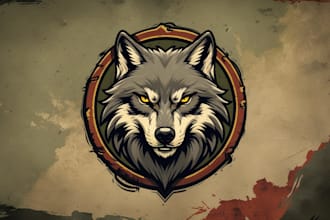 do outstanding wild wolf logo with free vector file