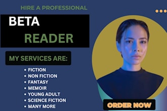 alpha beta read your book sci fic fantasy feedback promptly to your novel