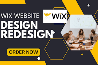 build wix website design, wix website redesign, wix online store, landing page