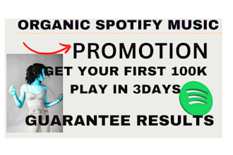 premium youtube spotify promotion ads playlists SEO organic 80m monthly listener