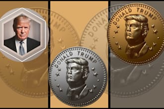 create custom printable 3d coin model bas relief 3d medallion