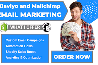 create email marketing campaigns with klaviyo and mailchimp automation
