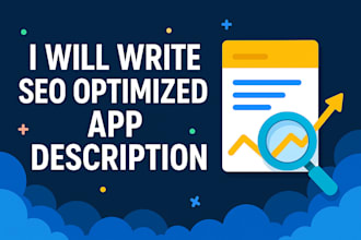 write SEO optimized app descriptions for your app