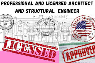 licensed architect, structural engineering pe stamp in texas mississippi ca ohio