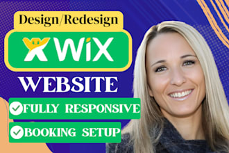 design or redesign wix, business or wix booking website, landing page with seo