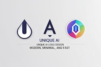 design a unique and professional logo using ai and expert editing