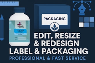 redesign, update, or fix your product label packaging design
