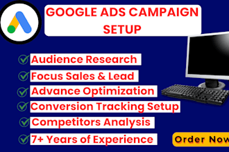 setup or optimize your google ads PPC campaigns