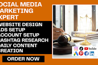 law firm website attorney lawyer modern legal website social media marketing