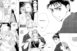 draw manga, anime, nsfw manga page, manga panel, comic or illustration