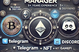 manage your crypto community on discord or telegram professionally