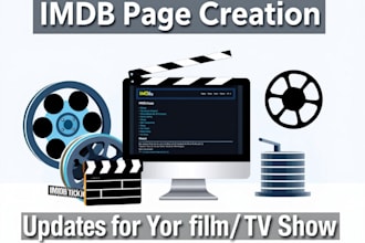 create and update imdb pages for you and your film and TV show