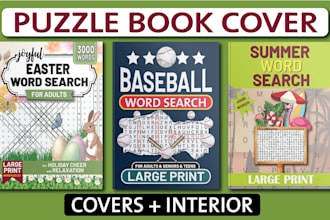 make word search sudoku mazes crossword puzzle activity book for amazon KDP