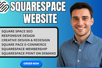 design a high converting, SEO optimized, responsive squarespace website