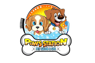 design high quality adventurous puppies mascot logo with my fastest delivery