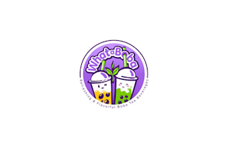 create fun memorable boba tea shop logo