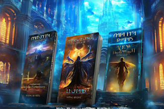make a fantasy, romance and sci fi book covers