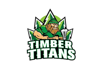 design wonderful stylish lumberjack team logo