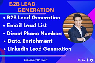 provide b2b lead generation, linkedin leads and direct phone for your business