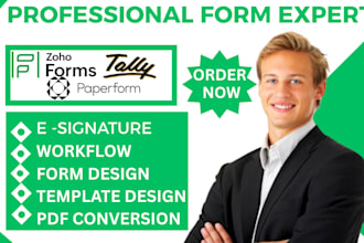 setup formget involve me paper form tally zoho forms integration workflow