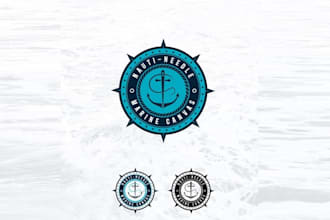 design marine inspired company theme logo