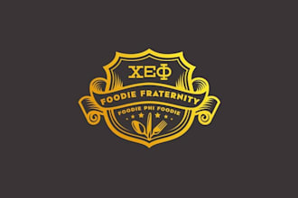 design foodie fraternity chef consulting logo