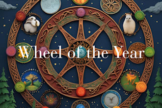 deliver a written wheel of the year tarot reading within 48 hours