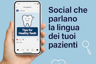 creo contenuti social professionali per studi dentistici