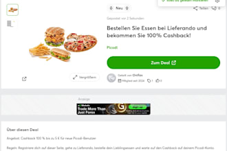 calmly, perfectly post any product to top german deal, coupon website, mydealz