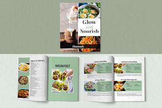 design and format your recipe book, print and ebook layout design