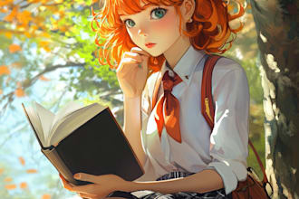 draw anime character illustration