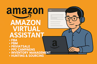 be an amazon fba virtual assistant and ppc campaign manager