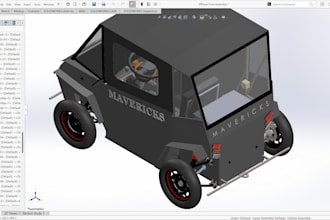 create 3d cad models in solidworks and catia v5 and simulate in ansys