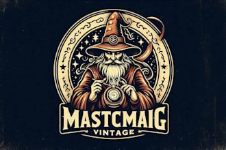 design high quality mystical mage logo for your business