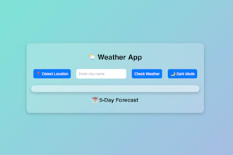 build a small web application with API integration