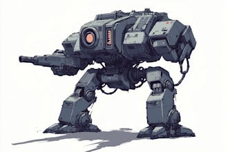 make  warhammer illustration based on your description