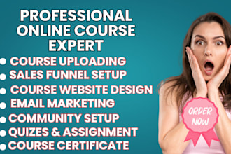 build kajabi website sales funnel on teachable, thinkific kajabi online course