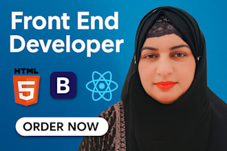 do custom front end development with responsiveness