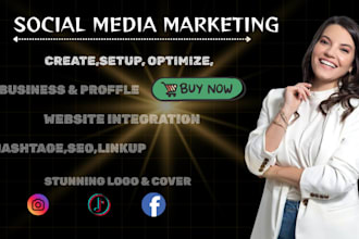 be your creative social media marketing manager, social media content creator