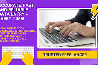 do data entry, copy paste, data scraping, and email leads