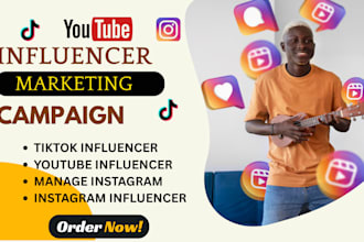 find, run, outreach and manage youtube instagram influencer marketing campaign
