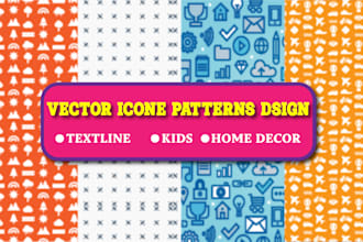 vector icon patterns design
