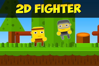 build unity 2d game development, 2d fighting game and multiplayer game