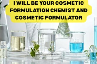 be your cosmetic formulation chemist and cosmetic formulator