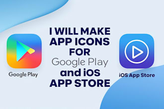 make app icons for google play and ios app store