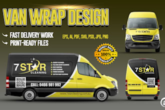do creative van wrap design, vehicle wrap, car wrap design and truck wrap