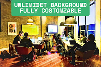unlimited create google meet and zoom virtual backgrounds